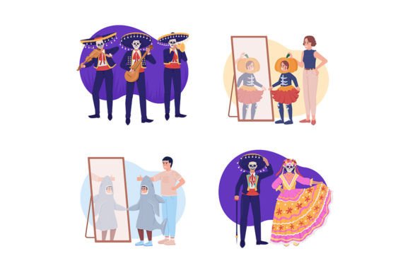 Autumn Holidays Costumes Graphics and Illustrations Review
