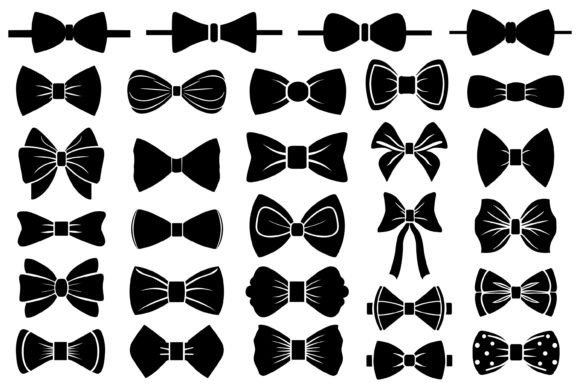 Bow Tie Silhouette Graphics and Illustrations Review