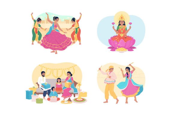 Diwali Graphics: Illustrations for Local Branding