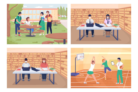 Explore School Activities Vector Graphics for Crafting