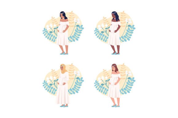Happiness of Pregnancy Graphics & Illustrations Review