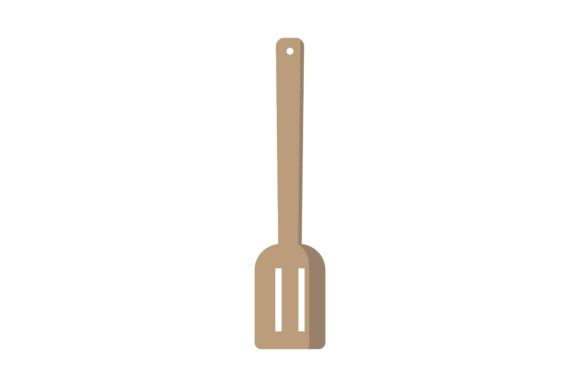 Kitchen Wooden Spatula Illustrations: Editorial Graphics