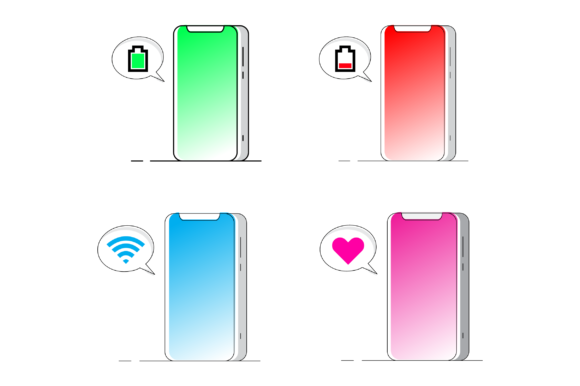 Phone Chat Illustrations: A Versatile Graphics Asset