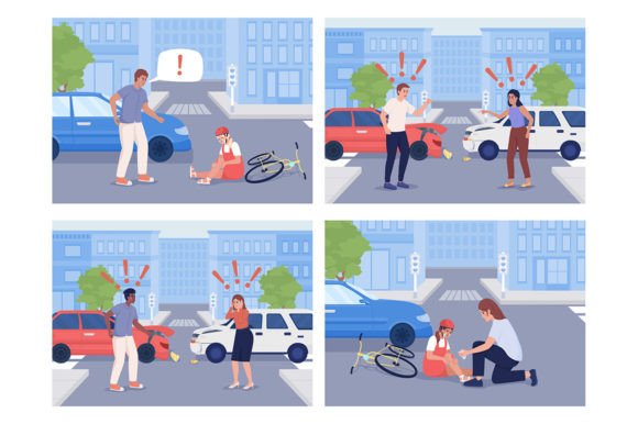 Vehicle Collision Graphics and Illustrations Review
