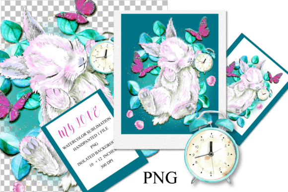 Watercolor My Love Sublimation: A Versatile Graphics and Illustrations Asset